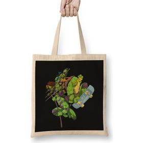 Humuts Ninja Turtles Ninja Turtle Power 02 Bez Uzun Saplı Açık Bej Rengi Çanta