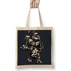 Humuts Ninja Turtles Raphael 1984 Bez Uzun Saplı Açık Bej Rengi Çanta