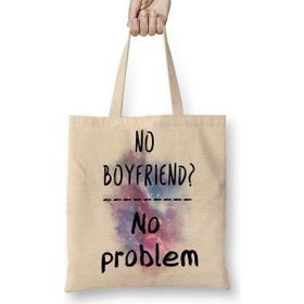 Humuts No Boyfriend No Problem Single Bez Uzun Saplı Açık Bej Rengi Çanta