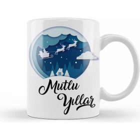Humuts Noel Baba Arabası Ile Mutlu Yılllar Kupa
