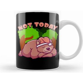 Humuts Nope Not Today Bear Cute Not Today Lazy Bear Sleepy Cub Napping Pun Kupa