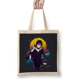 Humuts Noragami Yato 01 Bez Uzun Saplı Açık Bej Rengi Çanta
