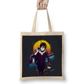 Humuts Noragami Yato 01 Bez Uzun Saplı Açık Bej Rengi Çanta