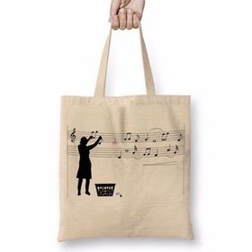 Humuts Notalı Müzik Notalar Komik Bez Kadın Günlük Çanta