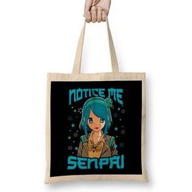 Humuts Notice Me Senpai Anime Girl Japanese Cute Manga Bez Kadın Günlük Çanta