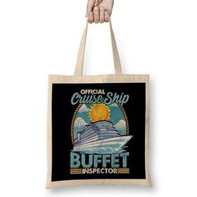 Humuts Official Cruise Ship Buffet Inspector Foodie Pun Bez Kadın Günlük Çanta