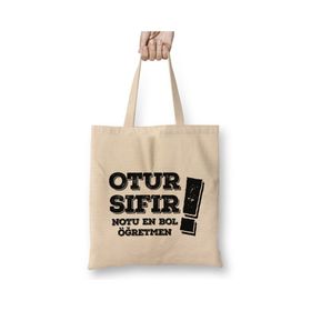Humuts Öğretmenler Günü Öğretmene Hediye 015 Bez Kadın Günlük Çanta