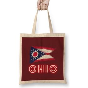 Humuts Ohio State Flag Gift Vintage Retro Rainbow Style Bez Kadın Günlük Çanta