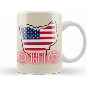 Humuts Ohio State Flag Gift Vintage Retro Rainbow Style Kupa