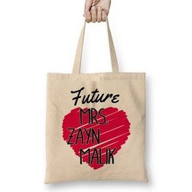 Humuts One Direction Future Mrs Zayn Malik Love Heart Bez Kadın Günlük Çanta