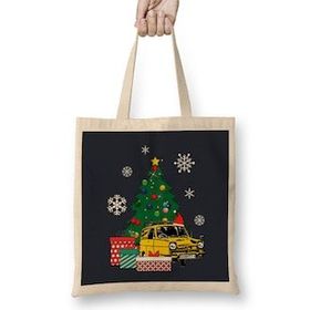 Humuts Only Fools And Horses Car Around The Christmas Tree Bez Kadın Günlük Çanta
