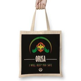 Humuts Orisa I Will Protect You All Overwatch Bez Kadın Günlük Çanta