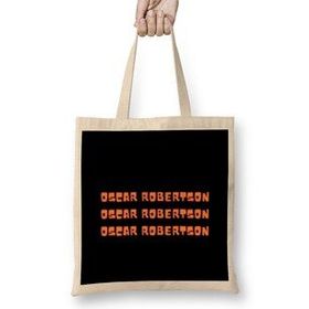 Humuts Oscar Robertson Basketball Gifts Vintage Retro Rainbow Quotes Ffor Boys And Dad Bez Uzun Saplı Açık Bej Rengi Çanta