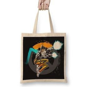 Humuts Overwatch One Fanart Tracer Bez Uzun Saplı Açık Bej Rengi Çanta