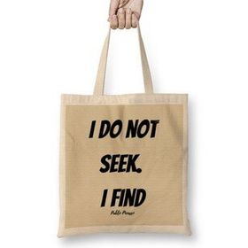Humuts Pablo Picasso Quotes Art Gift Vintage Retro Style Bez Kadın Günlük Çanta