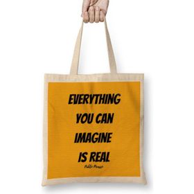 Humuts Pablo Picasso Quotes Art Gift Vintage Retro Style Bez Kadın Günlük Çanta