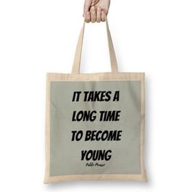 Humuts Pablo Picasso Quotes Art Gift Vintage Retro Style Bez Kadın Günlük Çanta