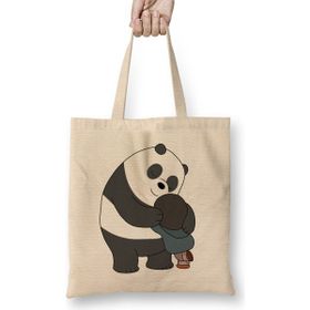 Humuts Panda and Chloe We Bare Bears Bez Kadın Günlük ÇantaX 40