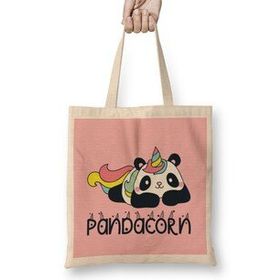 Humuts Pandacorn Panda Unicorn Rainbow Unicorn Bez Kadın Günlük Çanta