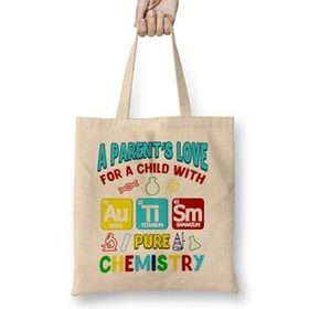 Humuts Parent S Love For Child With Autism Pure Chemistry Bez Kadın Günlük Çanta