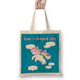 Humuts Pastel Unicorn Have A Magical Day Unisex Bez Çanta