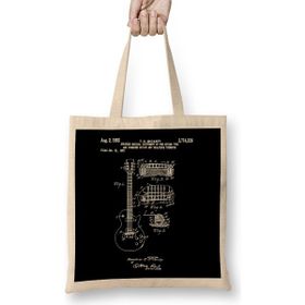 Humuts Patent 1955 Gibson Les Paul Guitar Unisex Bez Çanta