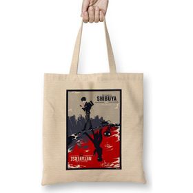 Humuts Persona 5 Shibuya Metaverse Bez Uzun Saplı Açık Bej Rengi Çanta