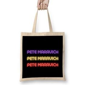 Humuts Pete Maravich Basketball Gifts Vintage Retro Rainbow Duotes For Boys And Dad Bez Uzun Saplı Açık Bej Rengi Çanta