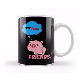 Humuts Pıgs are Frıends not Food Animal Rights Vegan Gift Kupa