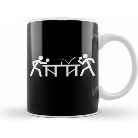 Humuts Ping Pong Table Tennis Stick Figures Player Kupa Bardak