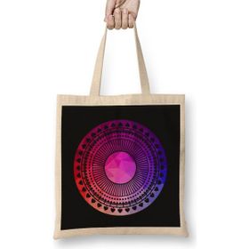 Humuts Pink Geometry Zen Mandala Bez Çanta