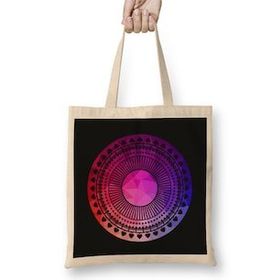 Humuts Pink Geometry Zen Mandala Bez Çanta