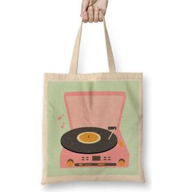 Humuts Pink Vintage Record Player 01 Bez Çanta