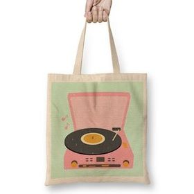 Humuts Pink Vintage Record Player 01 Bez Çanta