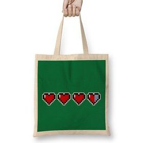 Humuts Pixel Hearts Video Game Bez Çanta