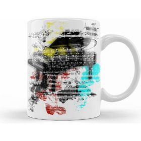 Humuts Piyano Müzik Renkli Müzik Notaları Kupa