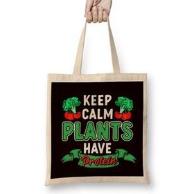 Humuts Plants Have Protein Vegan Vegetarian Veganism Veggie Food Bez Çanta