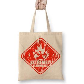 Humuts Pokémon Extremely Flammable Bez Kadın Günlük Çanta