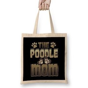 Humuts Poodle Mom Dog Lover Poodle Lover Bez Çanta