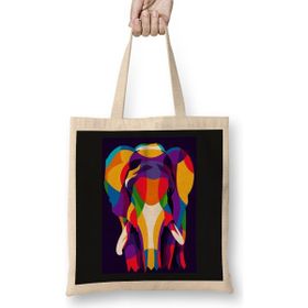 Humuts Popart Animals Colorful Elephant Ini Pop Art Bez Çanta