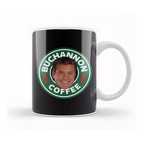 Humuts Porselen Beyaz Baywatch Buchannon Coffee David Hasselhoff Starbucks Logo Kupa Bardak