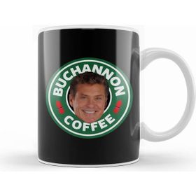 Humuts Porselen Beyaz Baywatch Buchannon Coffee David Hasselhoff Starbucks Logo Kupa Bardak