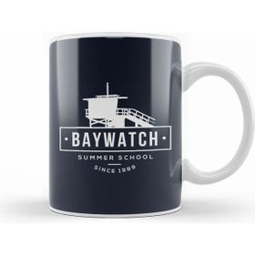 Humuts Porselen Beyaz Baywatch Lifesaving Summer School Lifeguard Kupa Bardak
