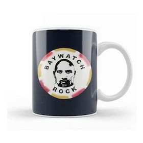 Humuts Porselen Beyaz Baywatch Stick Of Rock Dwayne Johnson Kupa Bardak