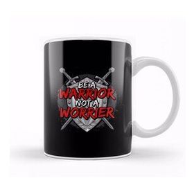 Humuts Porselen Beyaz Be A Warrior Not A Worrier Motivational Inspiring Kupa Bardak