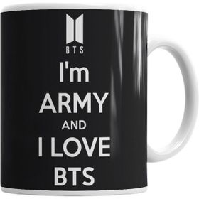 Humuts Porselen Beyaz Bts Love Kupa Bardak