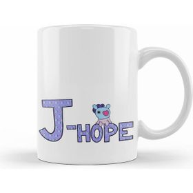 Humuts Porselen Beyaz Bts Meets BT21 J Hope Kupa Bardak