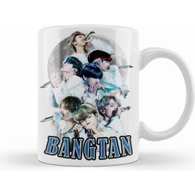 Humuts Porselen Beyaz Bts Moon Bangtan Kupa Bardak