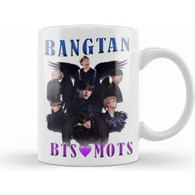 Humuts Porselen Beyaz Bts Mots Bangtan Kupa Bardak