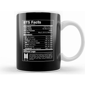 Humuts Porselen Beyaz Bts Nutritional Facts Kupa Bardak
